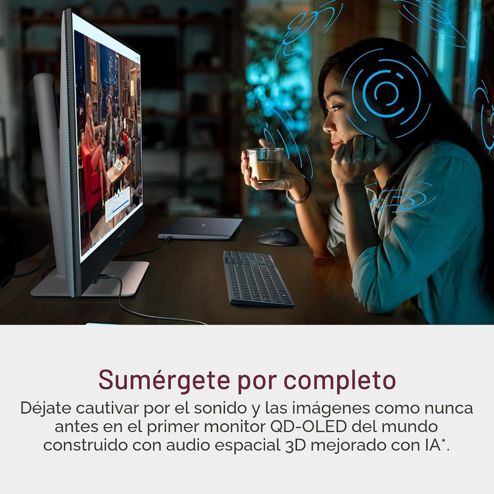 Dell 32 Plus 4K QD-OLED Monitor S3225QC - Pantalla de 31.6 pulgadas...