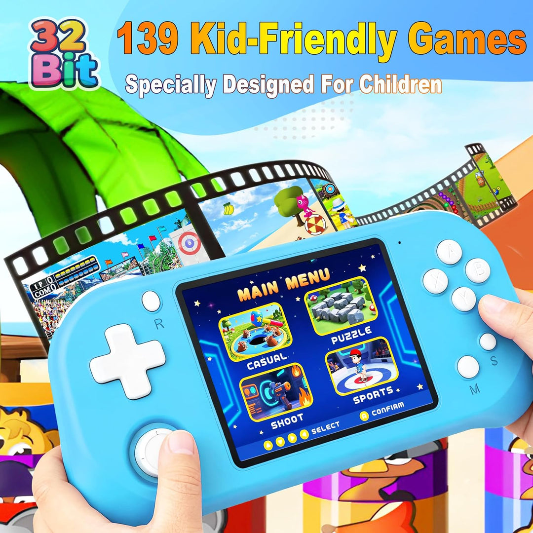 Beijue Juego de mano para niños con pantalla IPS de 3.5 pulgadas, 1...