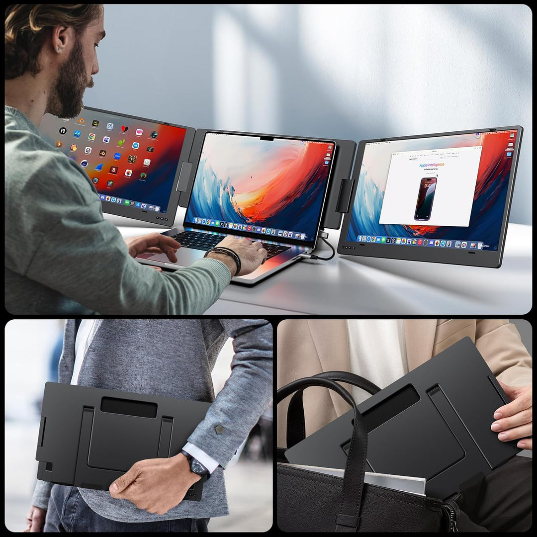 KYY Extensor de pantalla para portátil de 15,6", monitor portát...