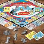 Monopoly: Dr. Seuss | Compra y vende libros | Juego clásico coleccionable de monopolio con tablero de juego personalizado y obras de arte | Juego y mercancía con licencia oficial
