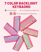 MoKo Funda para iPad A16 de 11ª/10ª generación con teclado y ratón, color