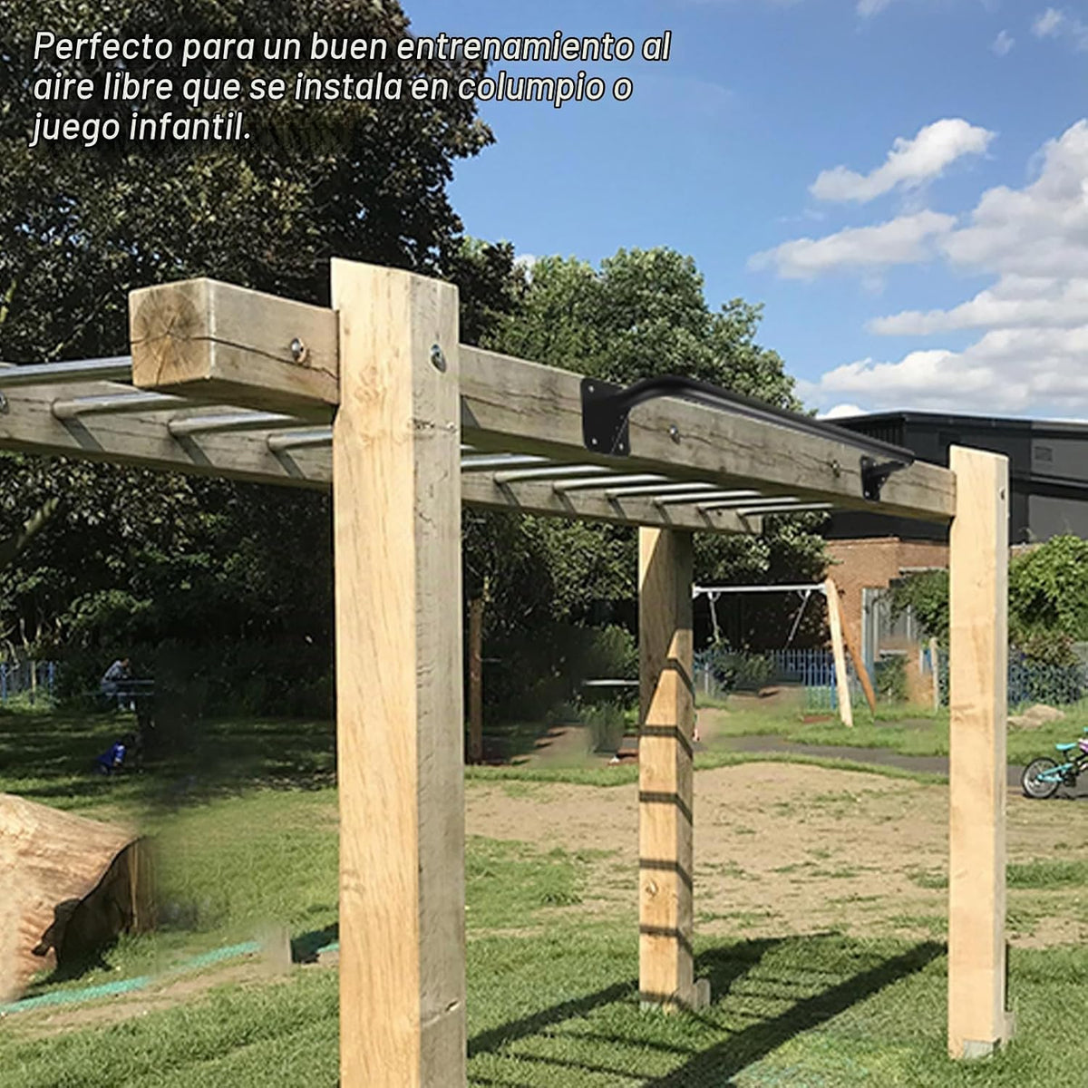 Barra de Tracción para Puerta Montada en Pared, Barra de Tracción Pesada para Entrenamiento de Fuerza en Marco de Puerta, Soporte para Viga o Montaje a Lustre de Perfiles, Construcción Sólida de Metal grueso, Soporta 500 lbs