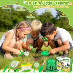 Meaicezli Kit de explorador para niños con receptor de insectos para