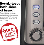 Hamilton Beach Tostadora gourmet de 2 rebanadas con tecnología Sure-Toast