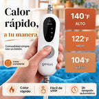 GENIANI Almohadilla térmica eléctrica para aliviar el dolor de espalda y calambres, manta eléctrica, regalos de cuidado personal para mujeres, almohadilla térmica para cuello y hombro, microfelpa lavable a máquina, apagado automático (12 x 24 pulgadas