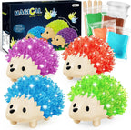 sdaymol Kit de cultivo de cristal para niños, 4 colores de erizo para crecer rápidamente (24 horas), experimentos científicos y juguetes educativos, kits de ciencia para niños de 8 a 12 años, regalos