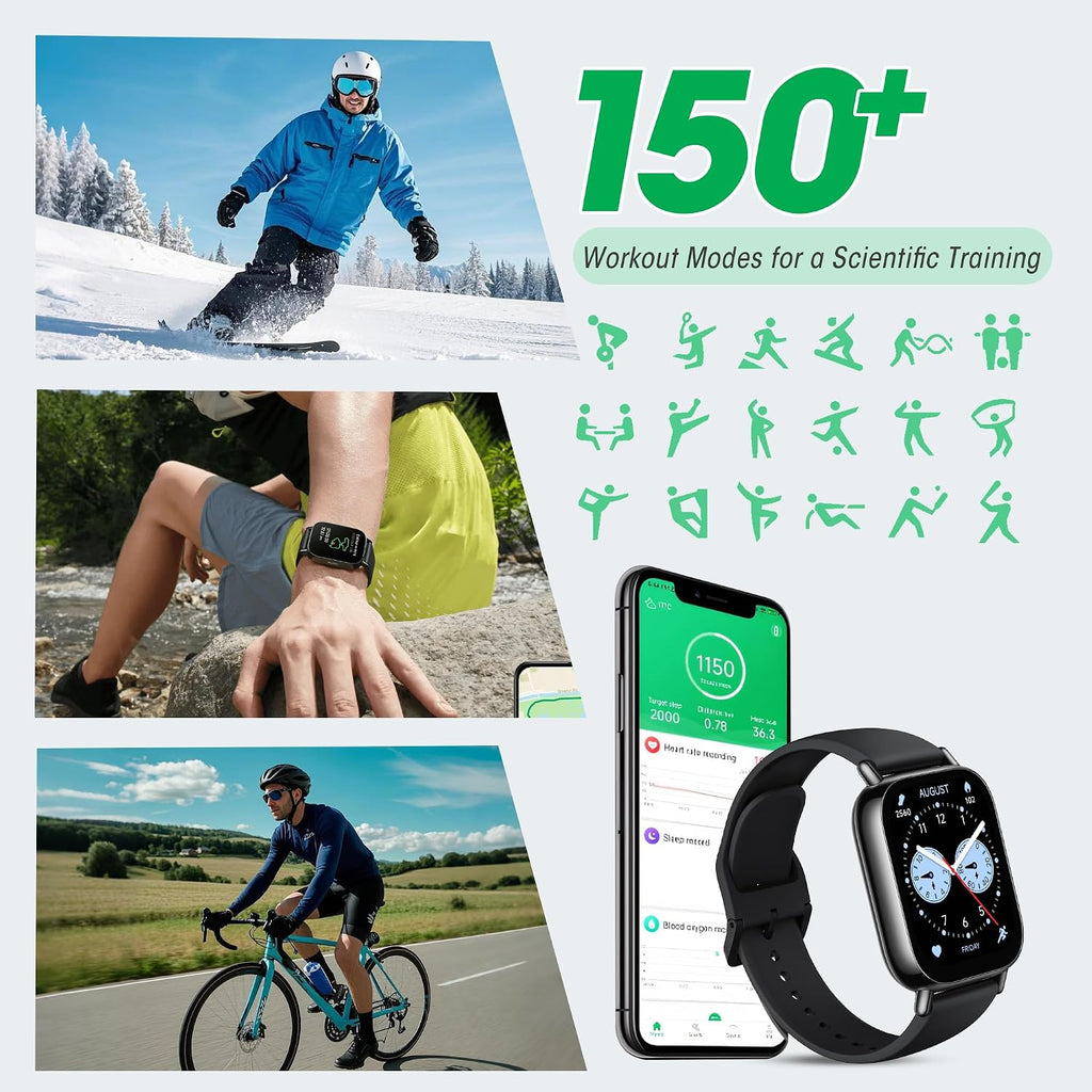 Xiaomi Redmi 5 Lite Smart Watch, Reloj Inteligente con Contador de Pasos para Mujeres y Hombres, Pantalla LCD Grande de 1.96", 140 Modos Deportivos, Resistente al Agua 5ATM (Lite-Black)