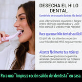 FLAUS Hilo dental eléctrico - Deslizamiento suave - Removedor de pl...