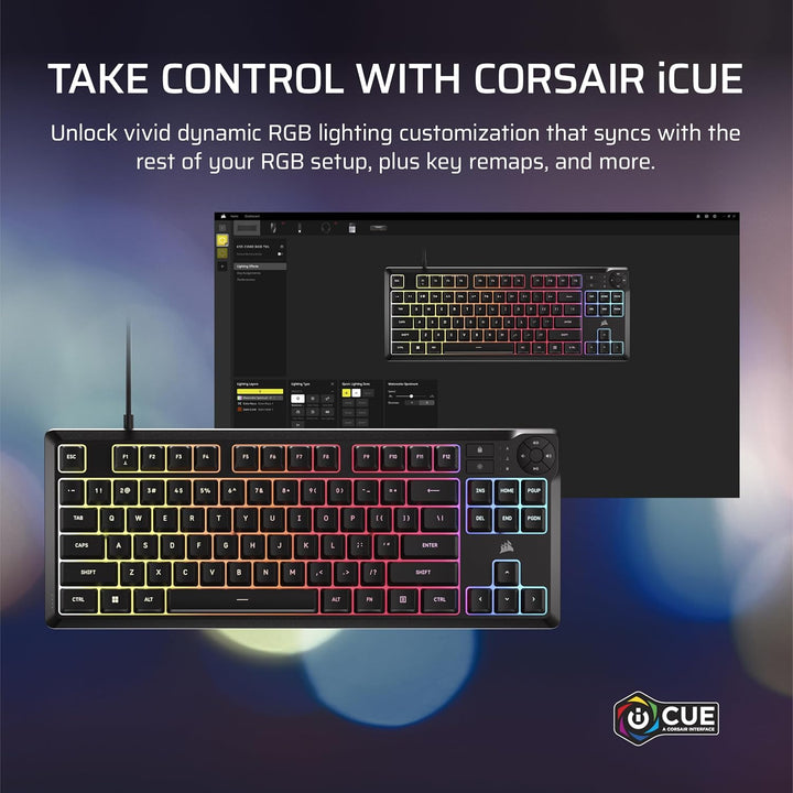 Corsair K55 CORE TKL Teclado RGB para videojuegos \u2013 Tenkeyless...