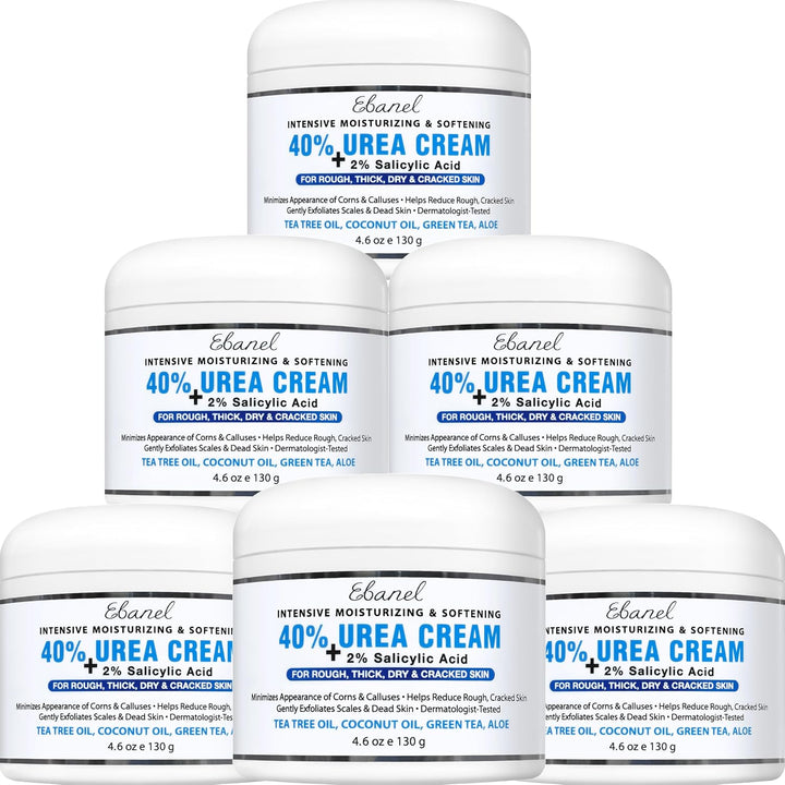 Ebanel Crema de urea 40% más ácido salicílico 2%, crema de pies par...