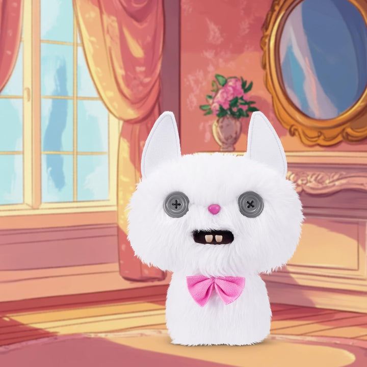 Fuggler Alley Cats juguete de peluche de 9 pulgadas (Cheezee) blanc...