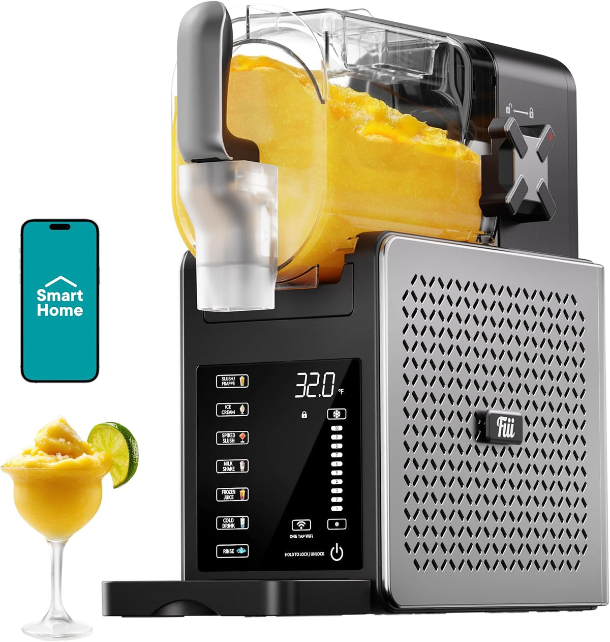 Máquina de granizado con control de aplicación WiFi, máquina de helados, 6