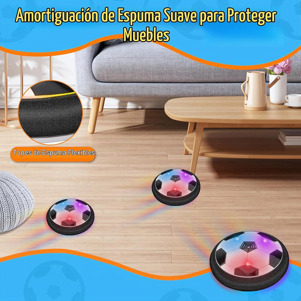 Balón de fútbol LED Hover, juego de fútbol flotante con 2 porterías, juego de fútbol interior para niños y niñas, regalos de cumpleaños para niños pequeños, juguetes regalos para edades de 3 a 12 años