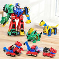Juego de juguetes de robot transformador de dinosaurios 6 en 1 Eohemeral