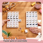 Hollowfly 2 Jugadores Mahjong Bloque Set Animales Patrón