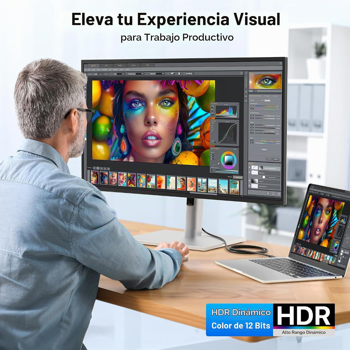 Cable Matters Cable USB-C a HDMI 2.1 unidireccional de 48 Gbps, 6 pies