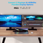 Hyper Estación de acoplamiento multipantalla para unidad – Diseño de ajuste de forma para MacBook de 13 a 14 pulgadas, HDMI 4K dual, 2 DP, Gigabit Ethernet, 3 USB-A, USB-C PD 100W, MicroSD/SD, 2 USB C