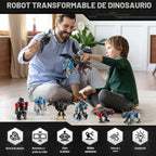 Transforming Robot Dinosaur 4-en-1 STEM Toys, Gifts para Kids Boys