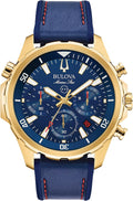 Reloj cronógrafo de cuarzo Bulova para hombre Marine Star Series B en acero inoxidable, 6 manecillas