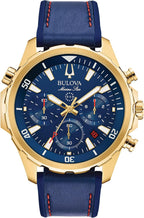 Reloj cronógrafo de cuarzo Bulova para hombre Marine Star Series B en acero inoxidable, 6 manecillas