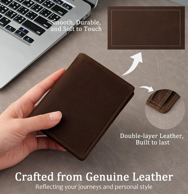 LnxLtw Billetera plegable vertical delgada para hombre \u2013 Carte...