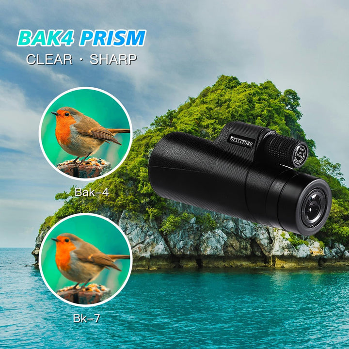 OEXLUFORD Monocular de 80 x 100 para adultos Telescopio
