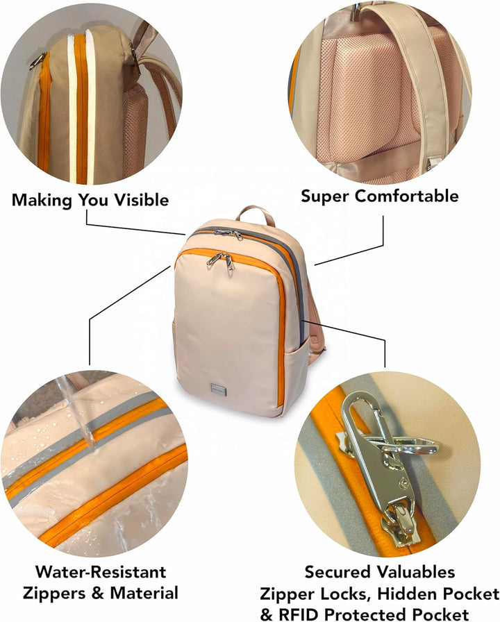 QUNOVAH Lumos 2026 Mochila para laptop \u2013 Elegante mochila delg...