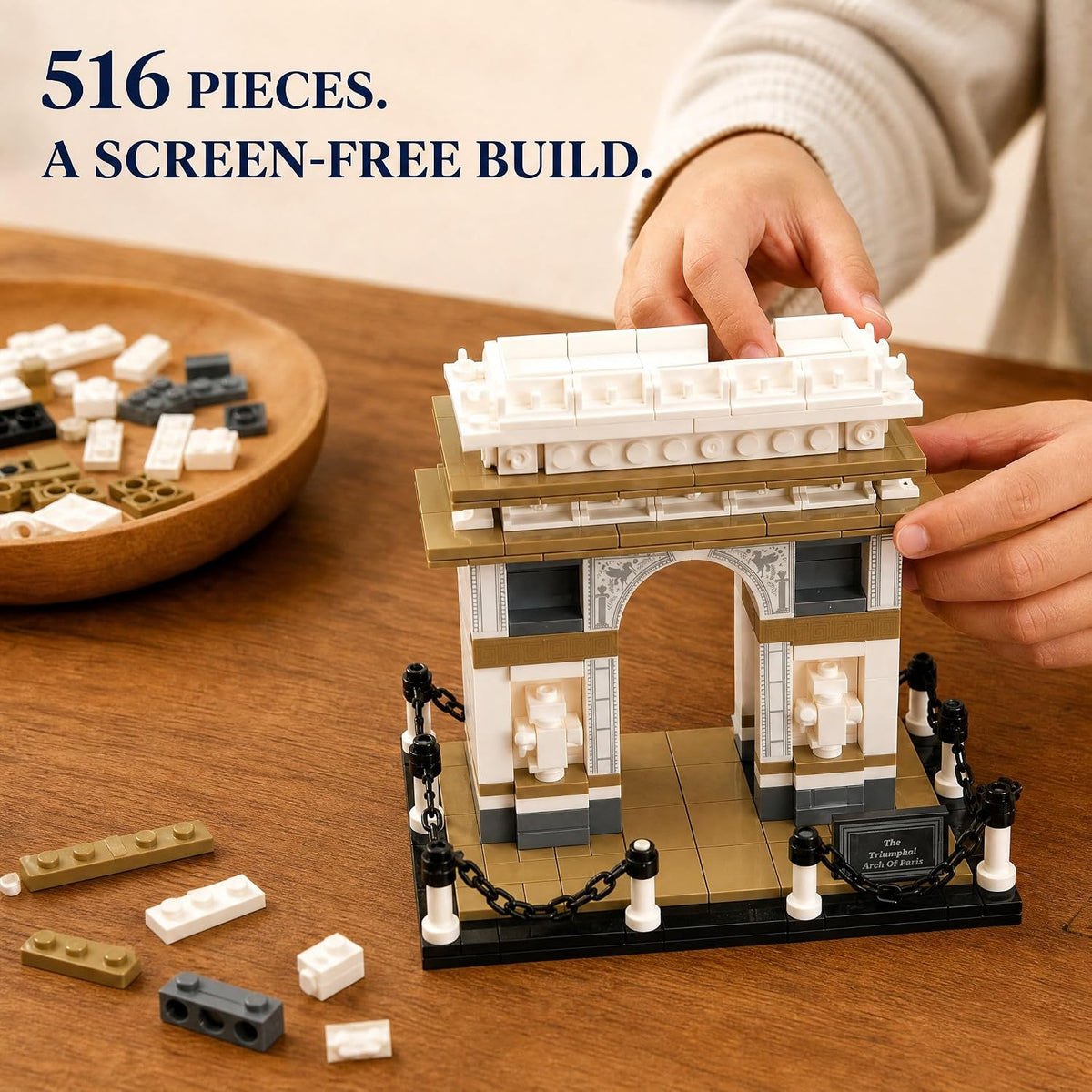 Set de Bloques de Construcción VDM Arco de Triunfo 516PCS