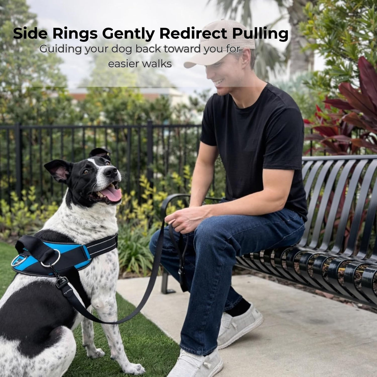 ShawnCo Arnés esencial para perro, chaleco sin tirones para mascotas con 3 clips de correa, sin estrangulamiento, reflectante, ajustable y acolchado, para caminar y entrenar fácilmente para perros