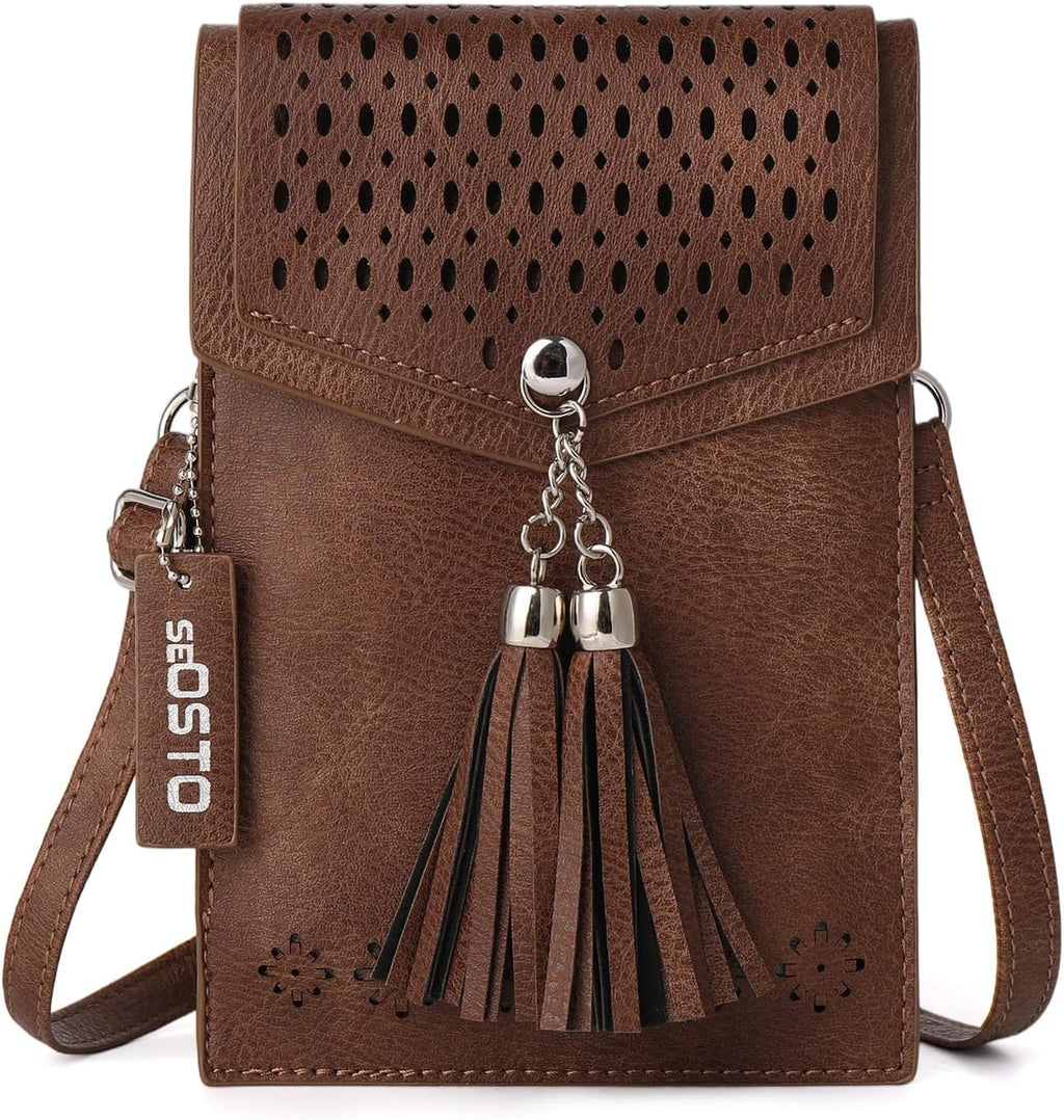 Bolso cruzado pequeño para mujer, bolso tipo cartera con borlas, regalos para niñas adolescentes