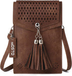 Bolso cruzado pequeño para mujer, bolso tipo cartera con borlas, regalos para niñas adolescentes