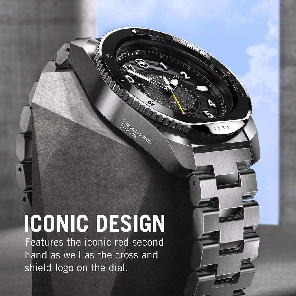 Victorinox Journey 1884 Reloj de 43mm Resistente al Agua con Cristal de Zafiro