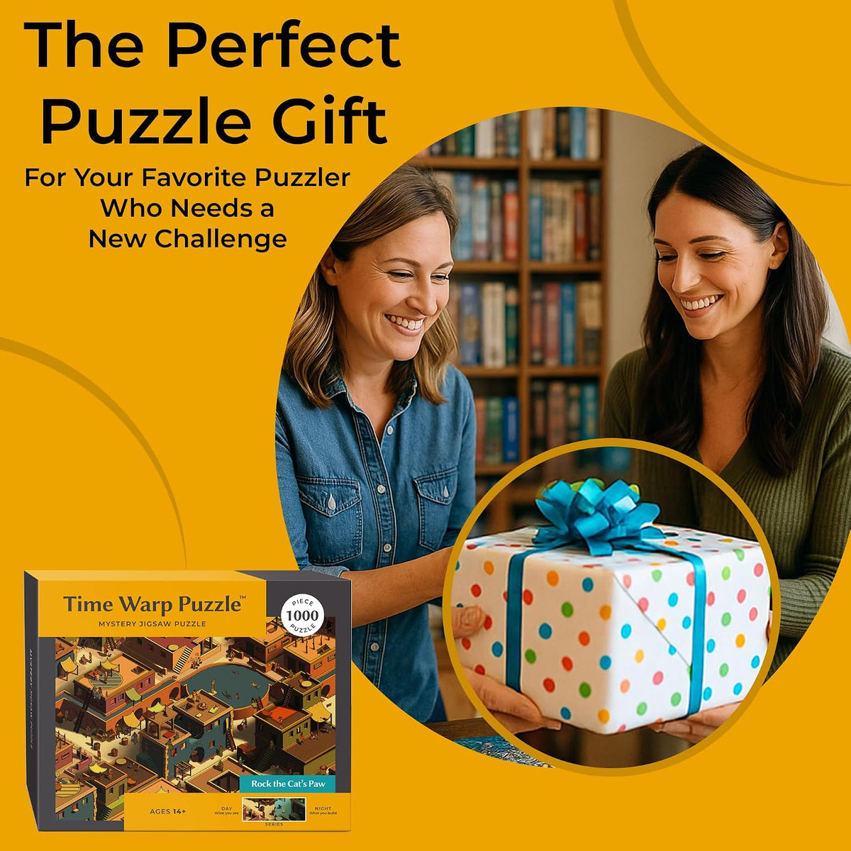 Time Warp Puzzle – Rock the Cat's Paw - Rompecabezas de 1000 Piezas para Adultos