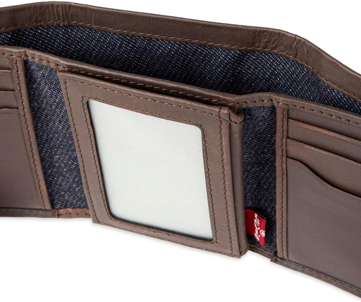 Levi's Billetera triple RFID para hombre, elegante y delgada, i...