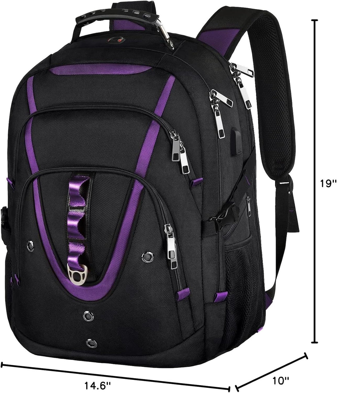 Mochila de viaje de 18.4 pulgadas para hombres y mujeres, 55-60L mo...