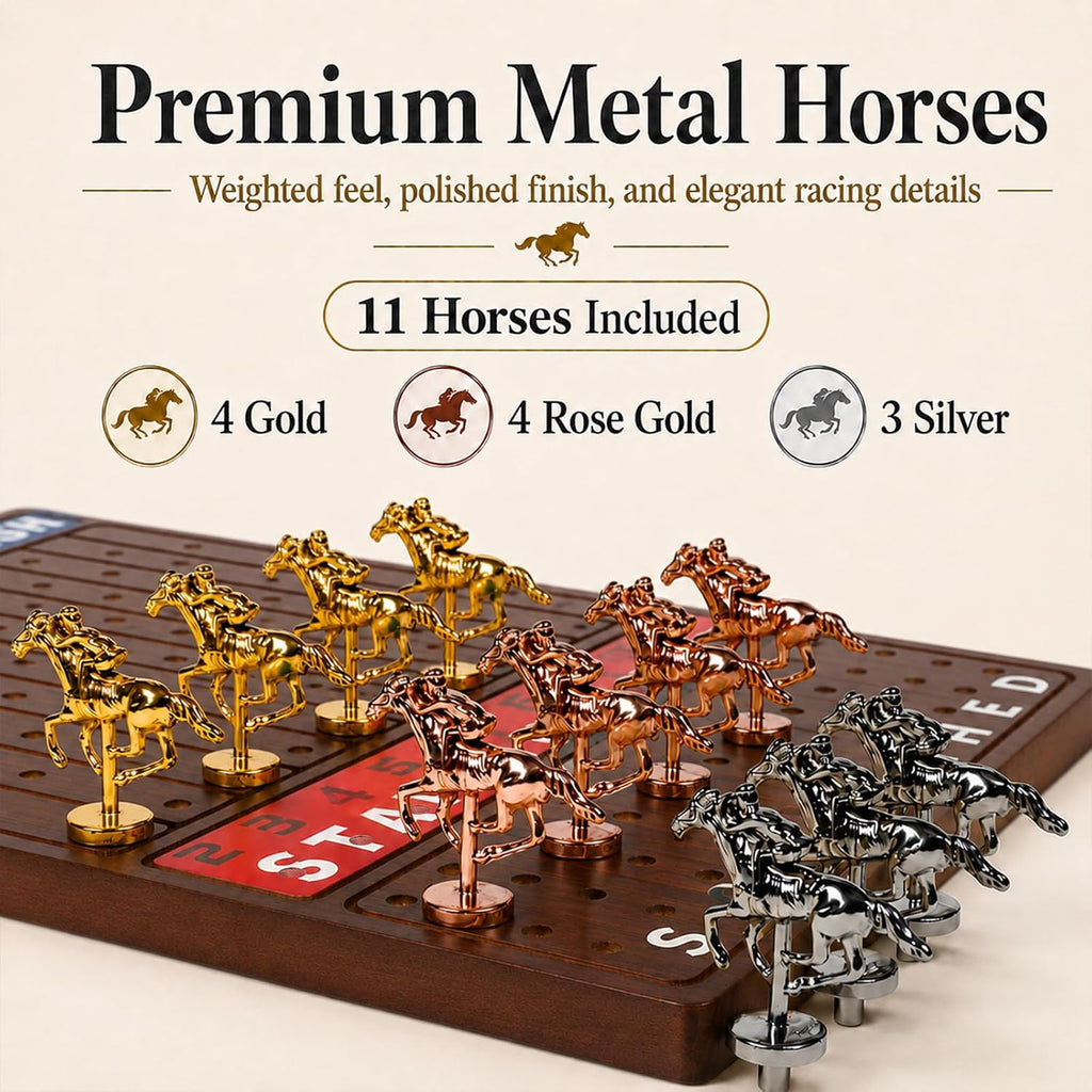 Juego de mesa de carreras de caballos (15.6 x 10 pulgadas) para 2