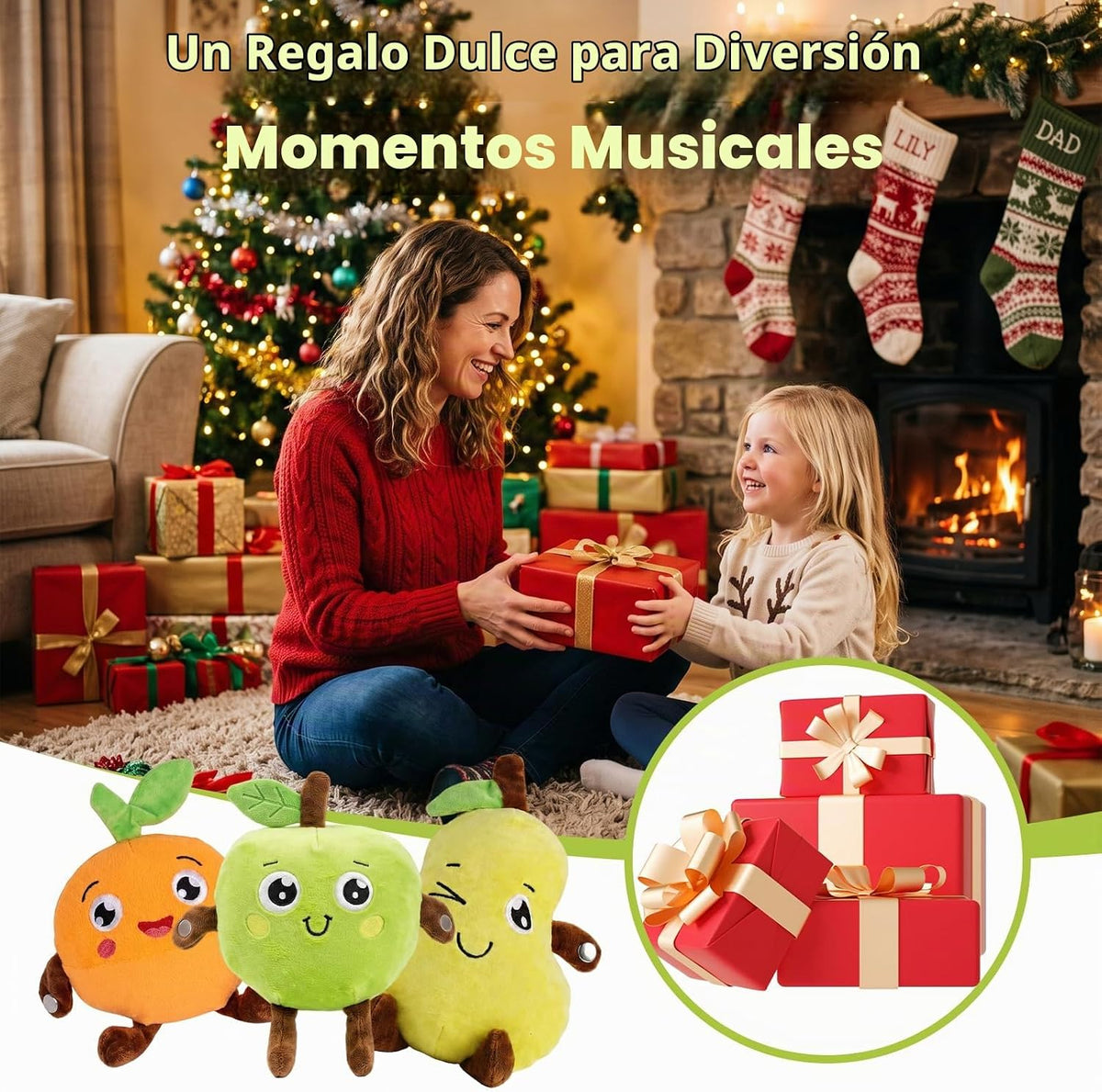Juguete de peluche interactivo de la música, juguete sensorial