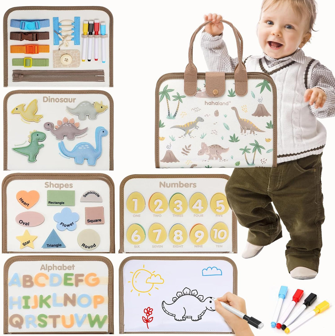 hahaland Montessori Tabla de Actividades para Niños Pequeños Juguet...