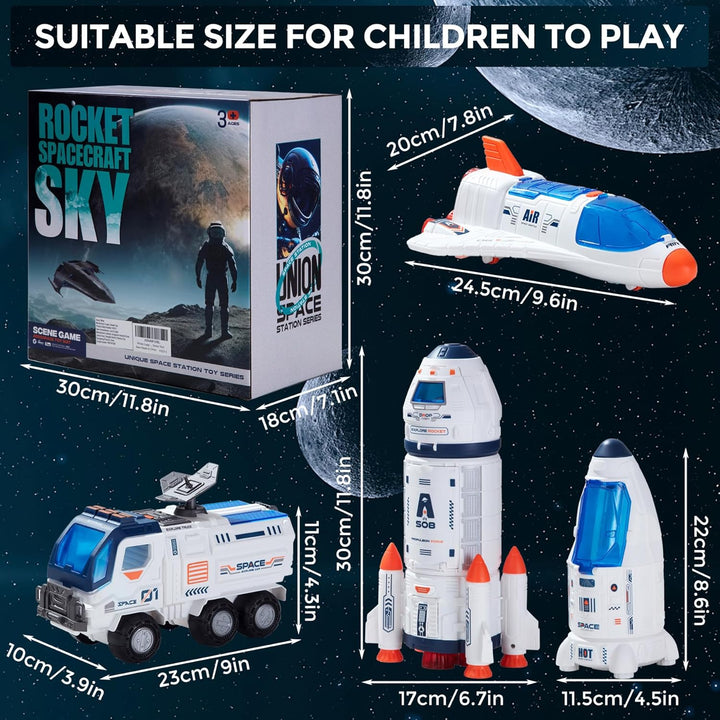 Wbzle Juguete astronauta de exploración espacial grande para niños,...