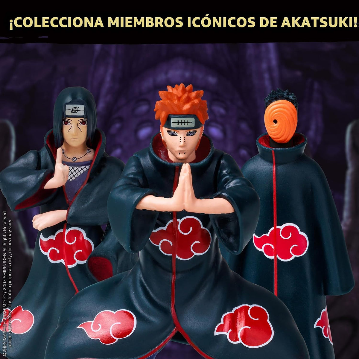 P.M.I. Naruto Shippuden Mini Figuras Coleccionables Paquete de 12 Caja de Lujo, Surtido A