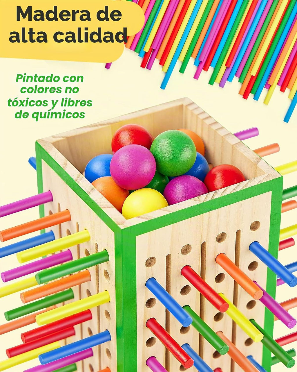 Montessori - Juego de mesa para niños de 3 a 6 años, juguete educativo de