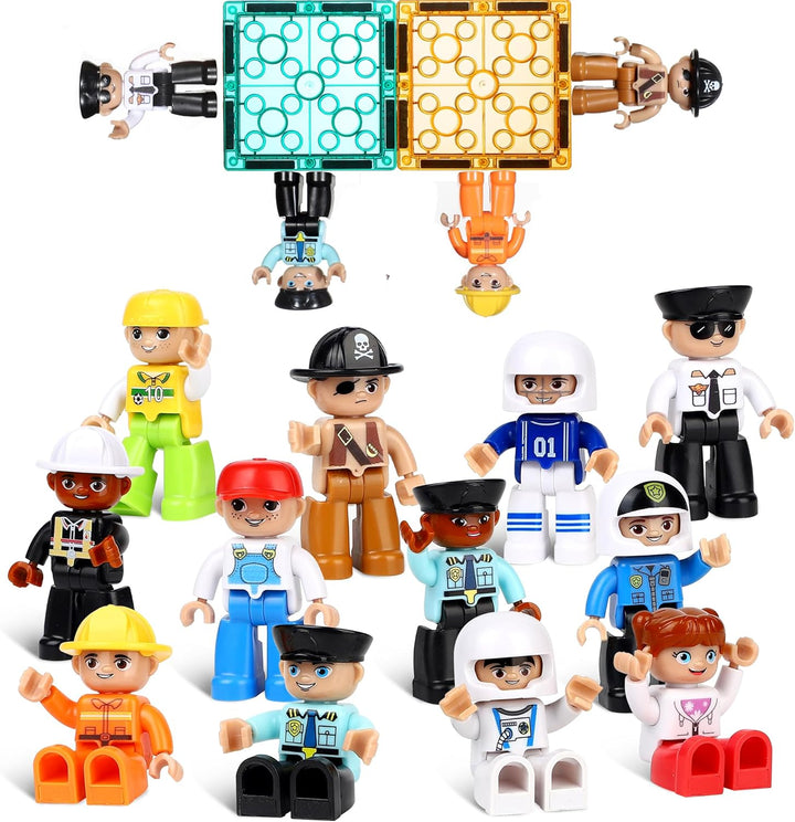 Mruikeny Figuras magnéticas grandes, juego de figuras comunitarias...