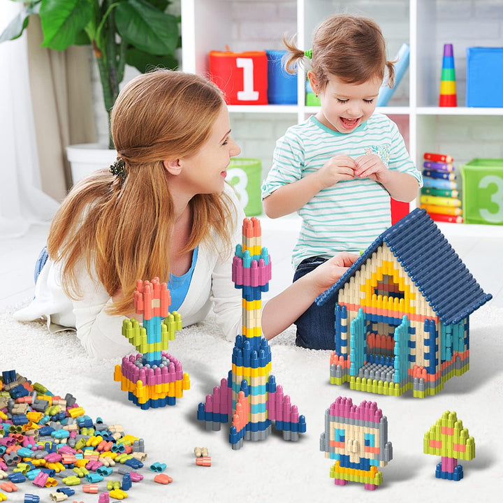 Tigerhu Juego de 1120 piezas de bloques de construcción para niños,...