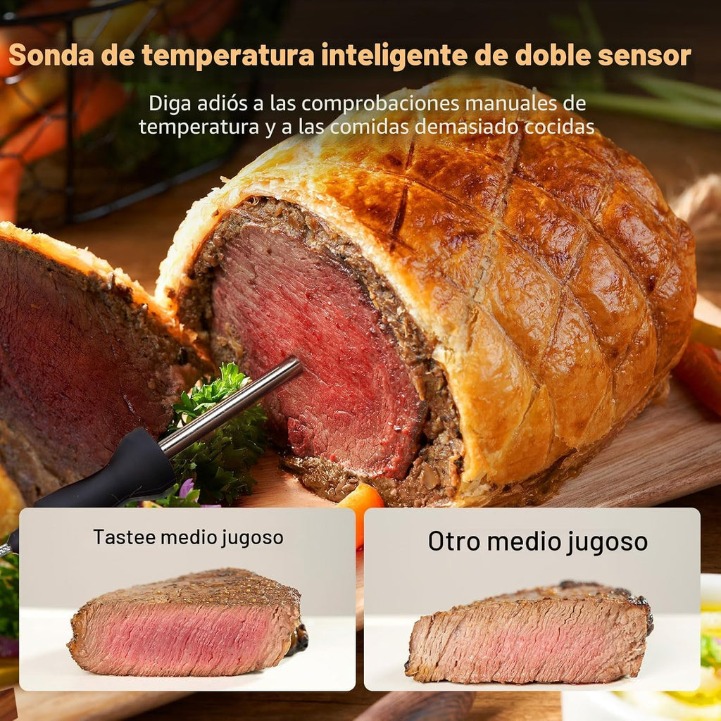 Tastee Freidora de aire de cerámica, freidora de aire compacta 8 en 1 de