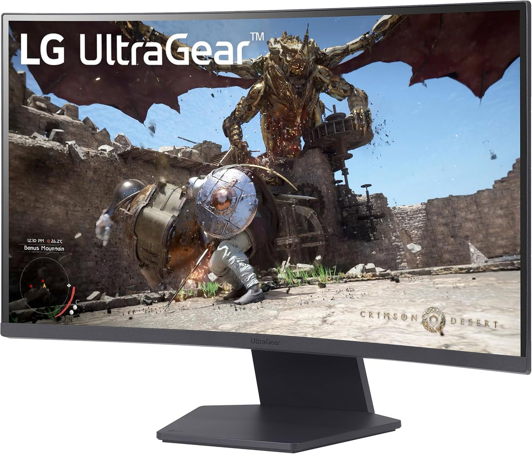 LG 27GS60QC-B Ultragear - Monitor curvo para juegos de 27 pulgadas,...