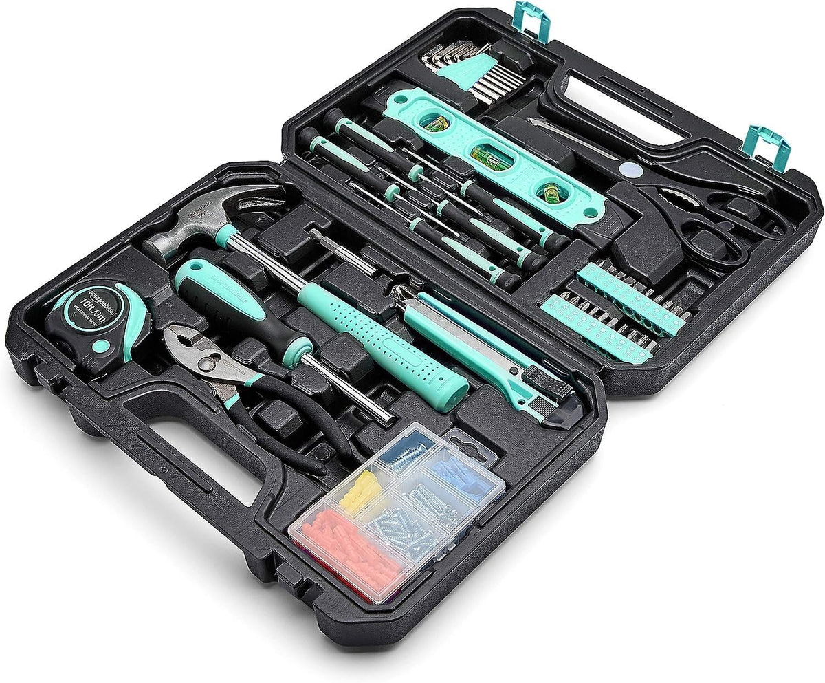 Amazon Basics Kit de herramientas domésticas de 142 piezas para rep...
