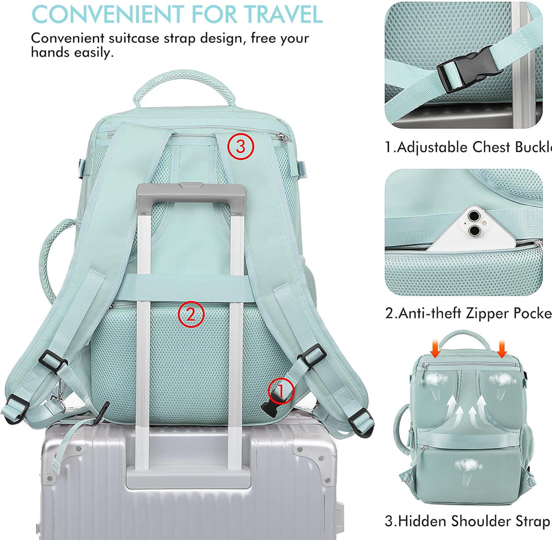 Mochila de Mano Aprobada por Aerolínea Beraliy para Viaje para Homb...