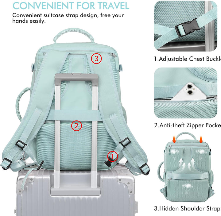 Mochila de Mano Aprobada por Aerolínea Beraliy para Viaje para Homb...