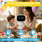 Voltix Juguetes de robot AI para niños, interacción de voz AI, pantalla