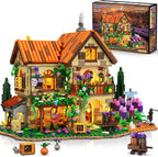 INSOON Lavender Cottage House Building Set con Lights para Adults Teens 12+